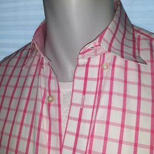 Mirto pink cotton shirt. Size 15.5 neck